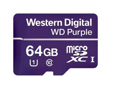 Memoria Micro Western Digital Purple  64GB  RD-80MB WR-50MB