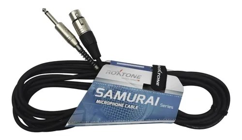 Cable Plug 6 Metros Roxtone Guitarra Bajo Teclado 6.3 A 6.3