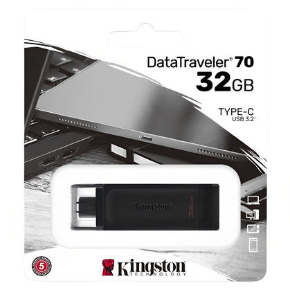 Memoria flash kingston 32 gb tipo C data traveler DT70