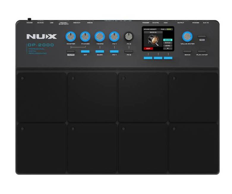 Batería eléctrica pad de percusión NUX profesional FX/MIDI/BT DP-2000