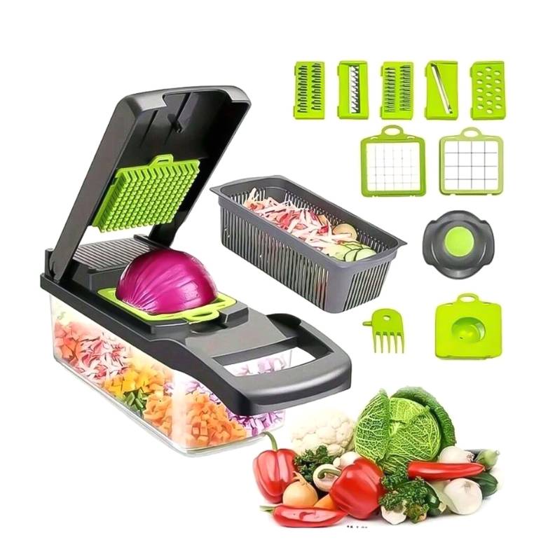 Cortadora de verduras multifuncional diferentes accesorios