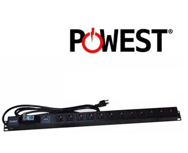 Regleta Powest multitomas 12 salidas NMULT-2290