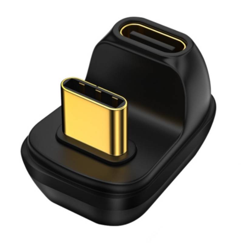 Adaptador Tipo C macho a Tipo c Hembra en forma de U 40GPS 180 grados