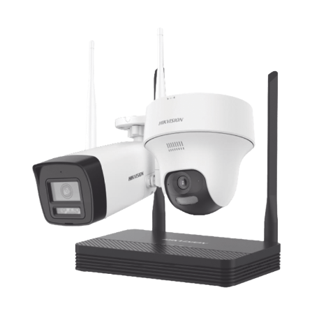 Kit de nvs wifi de 2 MP H.265, una bala y una torreta NKS422W02H