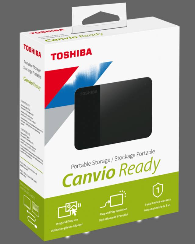 Disco duro externo Toshiba 1 TB usb 3.0 2.5 canvio ready 