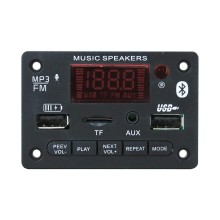 Modulo Reproductor MP3 C/2 USB/SD/FM/BLT/AUX 5-12V MOD-G18