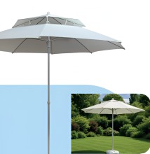 Sombrilla parasol impermeable blanca 2.40M