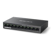 Switch Mercusys MS110p 10 8 puertos poe fast ethernet alcance hasta 250m