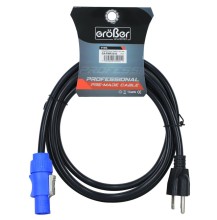 Cable de poder Grober audio  CA-PWR1518 powercon 15A 1.8MTv