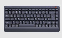 Teclado inalámbrico Meetion BTK500 blanco gris 2.4g y bluetooth