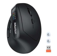 Mouse wireless y bluetooth Meetion BTM-008 negro