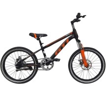 Bicicleta GTI Aro 20 Freno Disco Suspensión Cuadro Aluminio Spike Negro  Rojo GM91-1