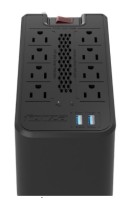 Regulador de Voltaje Forza FVR-1221 USB 8 Tomas con USB 600W