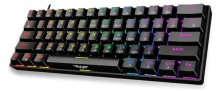 Teclado Armaggeddon linear mecánico MKA 1C Nex cable tipo C negro