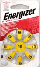 Pila Energizer Audifono AZ10 6*8U