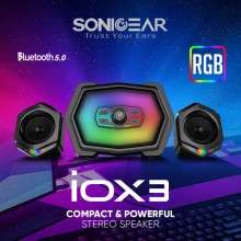 Parlante Iox 3 12w rgb bt usb aux-fm