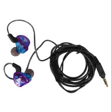 Audífonos Inear QKZ Ak6 con micrófono jack 3.5 negro