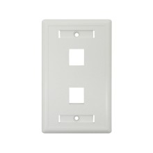 PUNTO DE PARED P/2 JACK RJ-45 KEYSTONE BLANCO WP23-2
