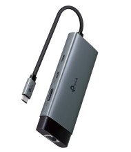 Hub TP-LINK H6120C usb tipo C 6 en 1 ultra HD gigabit carga rapida 100w datos-5GBPS plug-play