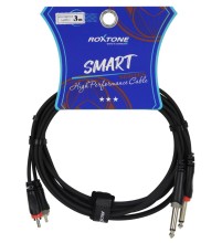 Cable audio 2 plug rca x 2 plug 6.3 MN 3MT SACC150L0030