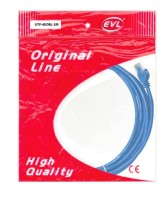 CABLE DE RED EVL CAT 6E AZUL 3MT UTP-6EOBL-3M