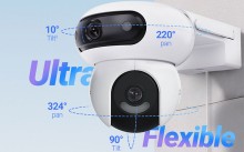 Cámara Ezviz CS-H90-R100 con doble lente panorámico e inclinación ideal para todo ambiente