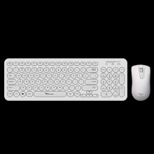 Teclado Combo Jelly Bean U2000 mouse wireless blanco