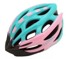 CASCO BICICLETA ROSADO CON TURQUESA  M (55-58CM) GTI