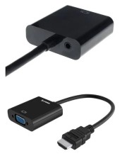 Convertidor Adaptador Hdmi A Vga 1080p Hd + Audio 3.5mm