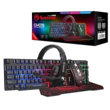 Teclado Combo Gamer Marvo Scorpion CM370PK SP 4 EN 1 TEC MOU AUD MPAD