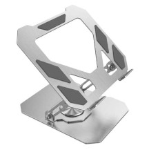 Soporte de aluminio de laptop/tablet Trion 11-15 pulgadas silver TL200