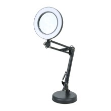 LUPA CON LAMPARA LED DE MESA BRAZO EXTENSIBLE 3160C