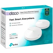 Sistema Deco mesh wifi tp-link M5-2pack malla AC1300