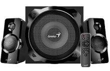 Parlantes Genius SW-2.1 1850BT Bluetooth Subwoofer 50W100V-240V USB Negro 