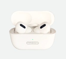 Audífono Treqa BT-300PRO V5.1 white bluetooth wirelles