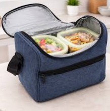 Lonchera térmica set + 3 contenedores circulares 