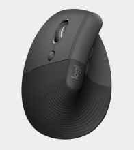 Mouse Logitech lift right vertical ergonómico elevador grafito