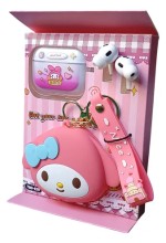 Audífono bluetooth con estuche krmy TWS-K19