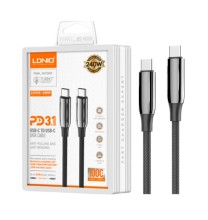 Cable Ldnio LC921 1M 240W tc-tc - cordon black
