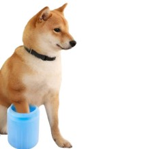 Bote de lavado para patas mascotas cerdas de silicona