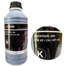 Botella de tinta premium Ink negra 1000ml 1 litro crome color