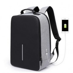 Mochila Anti Robo Impermeable + Cargador Usb Varios Colores