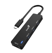 Hub Genius uh-400 usb tipo-c a 4 puertos usb-a 3.0 /win 8/10/11 /mac os 13.5 /android os /apple io