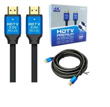 Cable HDMI a HDMI 2.0 4K 5m Conector de Metal en Caja