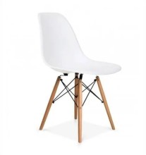 Silla Eames Patas Madera Plastico Comedor Restaurante Bar West Point