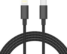 Cable Usb nylon tipo C a iphone lightning 1 metro