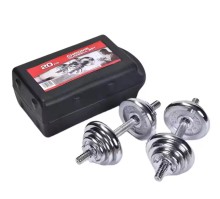 Set Mancuerna Mancuernas Pesas Ajustable 20kg Gym Disco