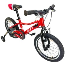 Bicicleta GTI Aro 16 special niño roja con llantas de apoyo