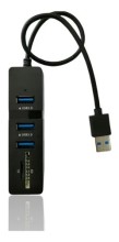 Hub Ebasix 3 Puertos Usb 3.0 + Lector Sd Micro Sd