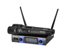 Micrófono American Xtreme inalámbrico doble UHF performance batería recargable TWM928